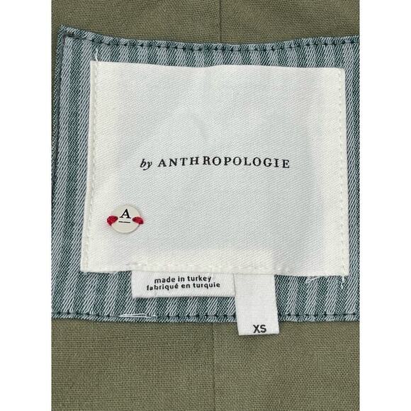 Anthropologie Quilted Bomber Jacket  size XS olive green worn on TV - Picture 9 of 11